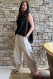 Oscar Drape Trapeze Tank Black